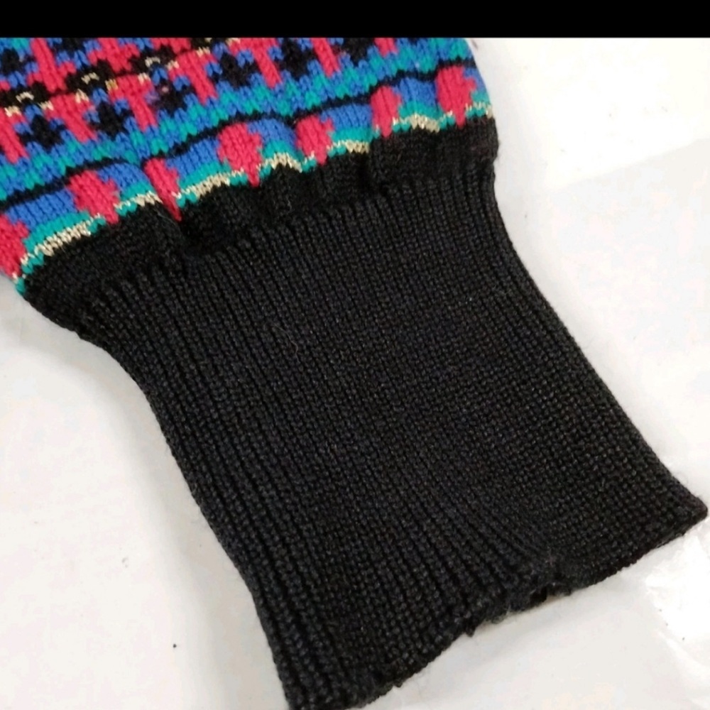 Yves Saint Laurent Black and‎ Multicolor Sweater 100% Wool - Picture 2 of 10